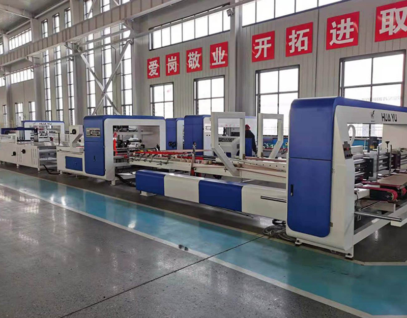 Automatic Folder Gluer with Auto Bundling Machine