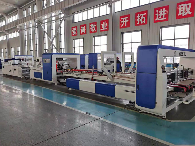 Automatic Folder Gluer with Auto Bundling Machine